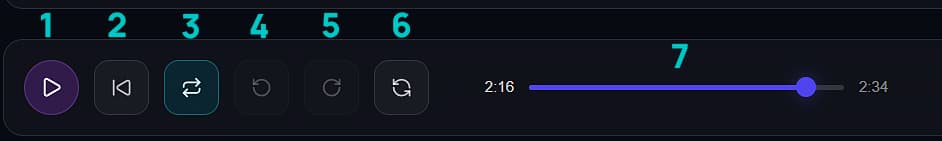 Audio AI playback controls